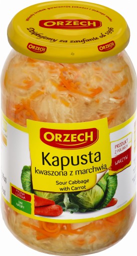 Orechová kyslá kapusta s mrkvou 800g