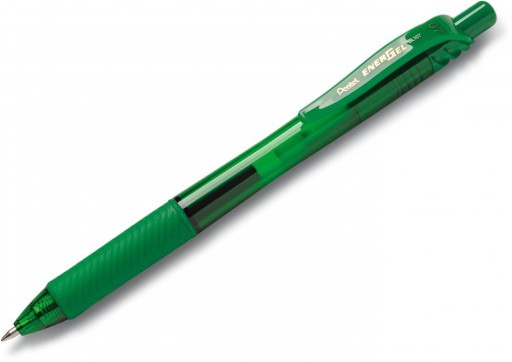 PENTEL gélové pero 0,7 MM BL107-D zelené x3