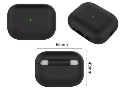 Silikónové puzdro Artnico pre AirPods Pro 2, čierne
