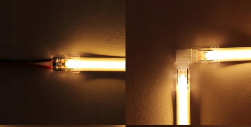 Konektor pre COB LED pásy IP20 10mm konektor s káblom