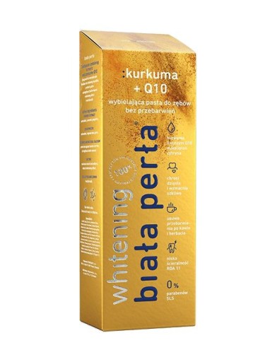 BIELA PERLA KURKUMA + zubná pasta Q10