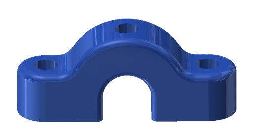 SUN - OMEGA NÁSTENNÁ SPOJKA PRE 16 mm LANÁ IHRISKO - MODRÁ