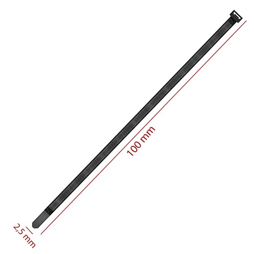 KLIPOVACIE KRATA ČIERNA UV 2,5x100 SET