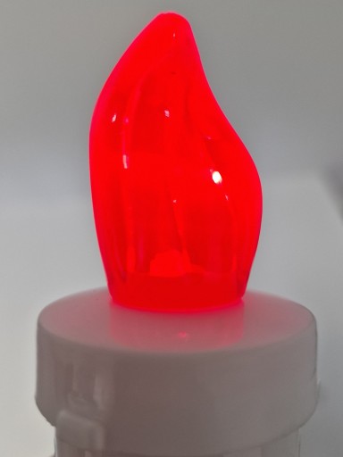 LED vložky na batérie R6 na sviečky, vložky do sviečok, elektrické červené vložky