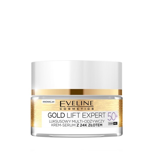 Krém-sérum Eveline Cosmetics Gold Lift Expert 50+