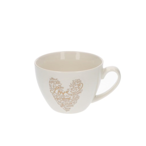 Porcelánový hrnček 400 ml srdce 5623