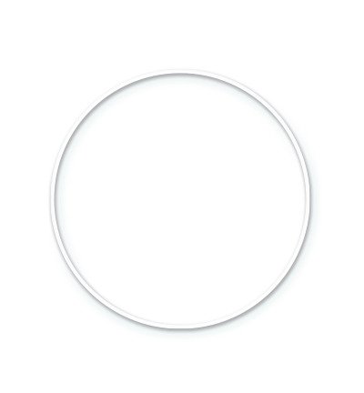 Prsteň lapač snov Biely prsteň makramé 20 cm