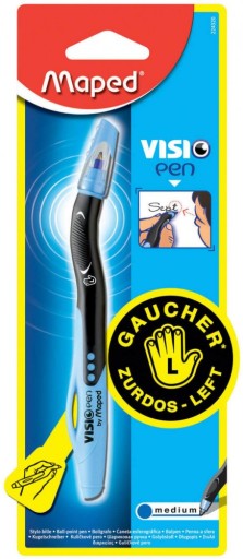 Modré ergonomické pero Maped Visio Pen 1mm pre ľavákov