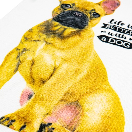 Osuška do škôlky 30x50 buldog pes