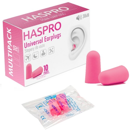 Haspro Univerzálne zátky do uší 10 párov