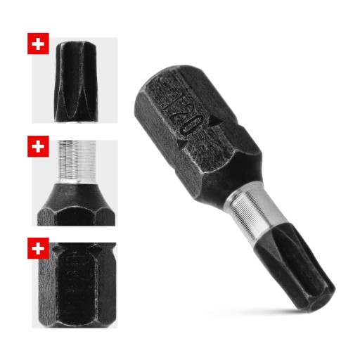 Nárazový bit Nárazové bity TX20 25mm | Nárazový bit pre skrutkovač 2 ks.