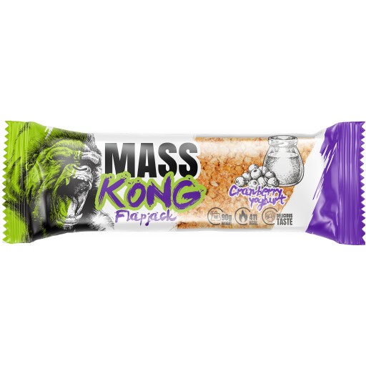 Hiro.Lab Mass Kong Flap Jack Bar 80g Brusnicový jogurt