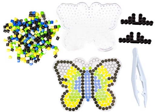 Nažehľovacie korálky VZORY BUTTERFLY Podložka so vzorom na žehlenie korálok