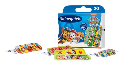 SALVEQUICK PAW PATROL náplasti pre deti VODEODOLNÉ priedušné 20 ks.