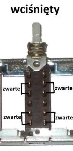 ISOSTAT 12pinový 4x bistabilný nezávislý UNITRA (62