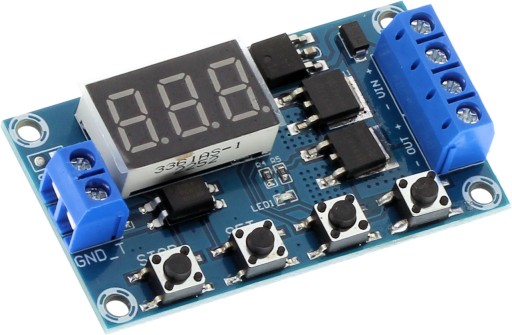 Časové relé 0-999 min MOSFET Časový spínač