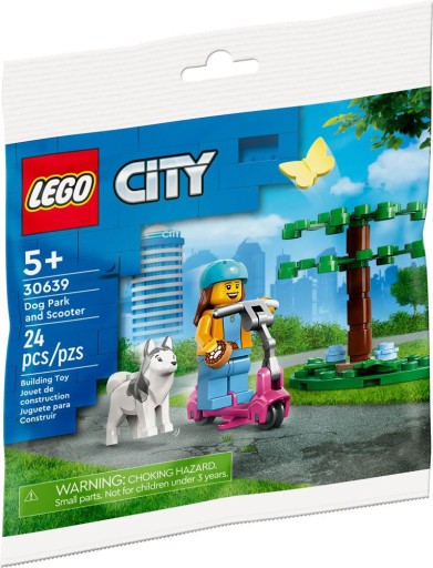 LEGO CITY 30639 Výbeh pre psa a kolobežka
