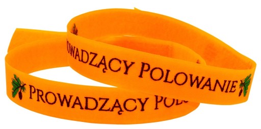 Výstražný náramok pre POĽOVNÍKA, vyšívaný nápisom HUNTING LEAD