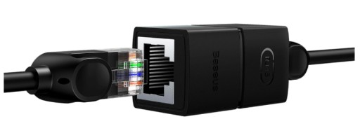 KONEKTOR LAN KONEKTOR RJ45 - RJ45 ETHERNETOVÝ SIEŤOVÝ ROZŠÍROVACÍ HLADKOVÝ ADAPTÉR