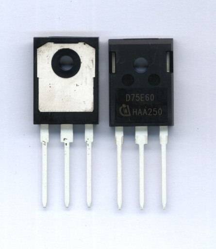IDW75E60 120/75/220A 600V 150ns TO-247 DIÓDA ORIGINÁLNA RÝCHLA PRE ZVÁRACIE STROJE