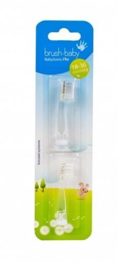BRUSHBABY BabySonic PRO TIPS 18-36 mesiacov 2 ks.