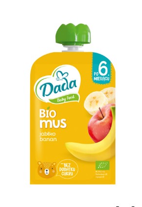 DADA Ovocná pena 100% banán jablko 100g bez cukru