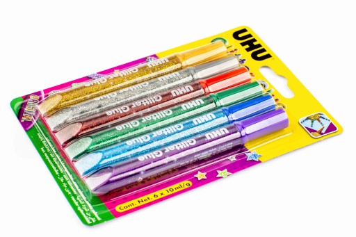 UHU GLITTER 6 FAREB X 10ML ORIGINÁL