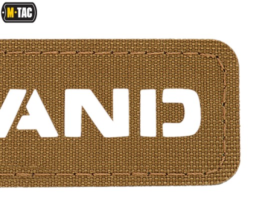 NÁŠIVA ZNAK POĽSKO LASEROVÝ REZANÝ VELCRO ODOLNÝ M-TAC 25x80 COYOTE