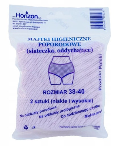 Opakovane použiteľné popôrodné nohavičky 38 mesh