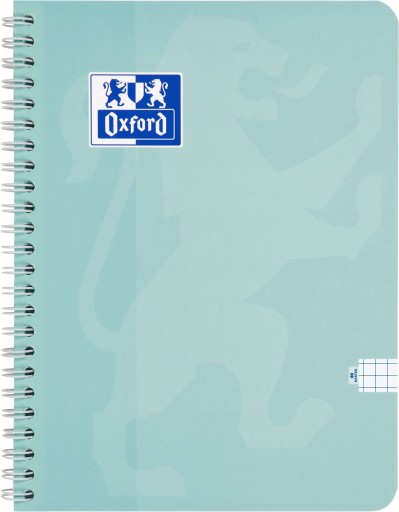 Oxford Touch Pastel kruhový zápisník A5/80k, mriežka, 2 špirálky