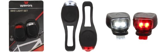 SET LED OSVETLENIA PRE BICYKEL PREDNÉ A ZADNÉ