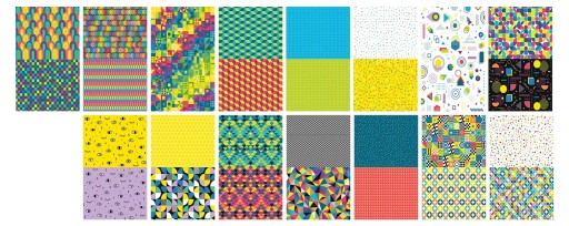 Blok s motívmi Happy Color A4 15 listov Geometrický