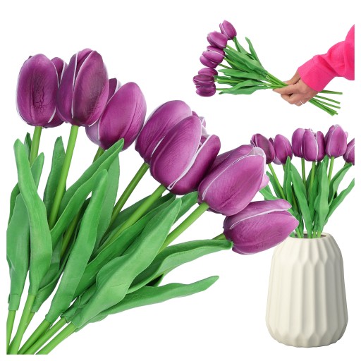 TULIPS TULIPSOVÁ KYTICA umelé kvety, ako ozajstné, dekoračné na balkón