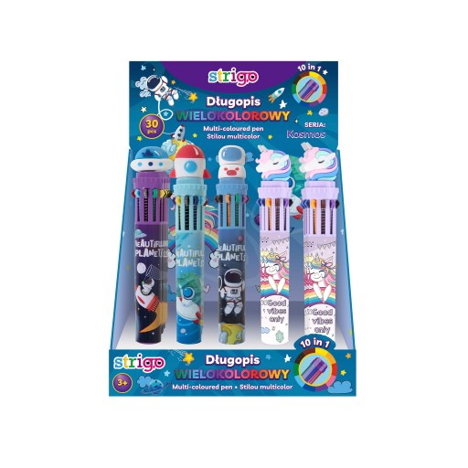 STRIGO viacfarebné pero 10 farieb