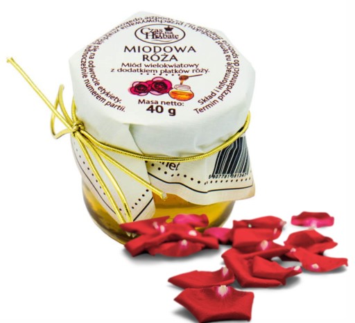Multikvetový med s lupienkami ruží 40g Čas na čaj