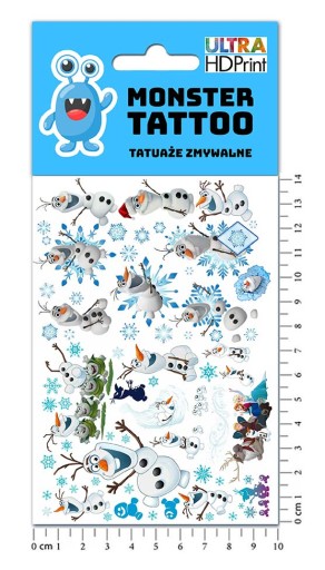 UMÝVAJÚCE DOČASNÉ TETOVANIE PRE DETI MRAZENÉ MRAZENÉ ORIGINÁLNE DIZAJNY
