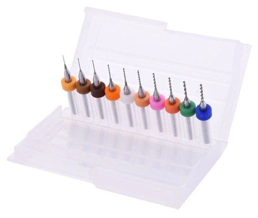 684 Mini PCB vrtáky 0,3-1,2 mm 10ks vrtákov