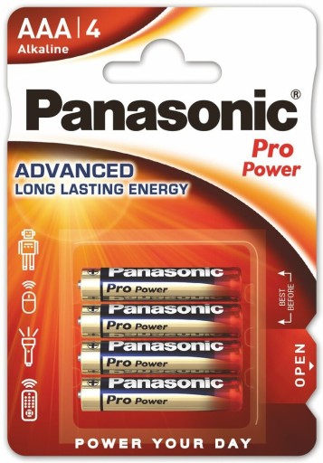 BATÉRIE Panasonic Pro Power LR03 AAA BLISTER 4 ks
