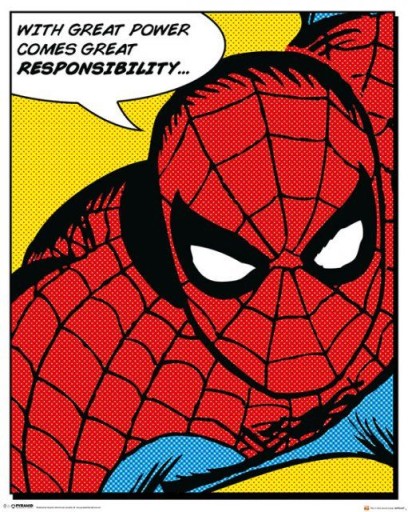 Originálny komiksový plagát na stenu Spiderman 40x50 cm