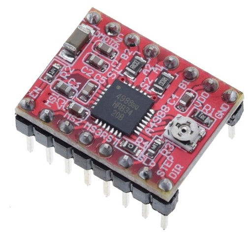 STEPSTICK RAMPY A4988 ovládač krokového motora