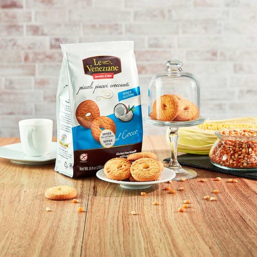 TALIANSKO Bezlepkové kokosové sušienky 250 g Le Veneziane