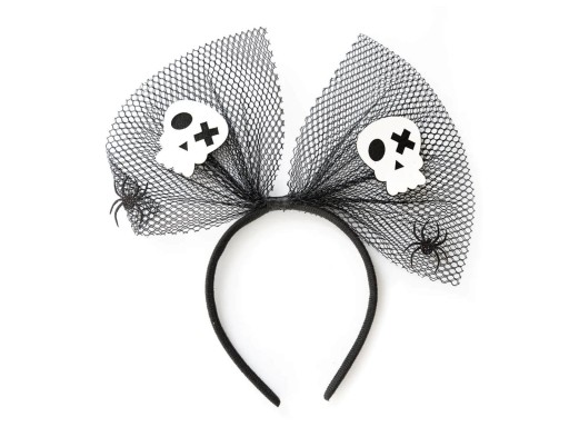 Halloweenska čelenka s mašličkou