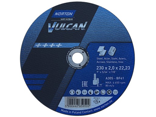 Brúsny kotúč T41 230x2,0x22,23 Metal/Inox Norton