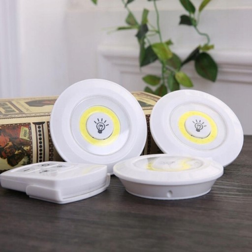3x COB LAMPA BEZDRÔTOVÁ BATÉRIOVÁ LAMPA NA DIAĽKOVÉ OVLÁDANIE