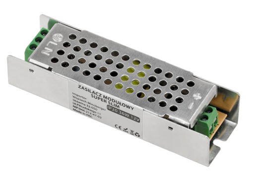 LED napájací zdroj 12V 36W pre LED pásik Modulárny super tenký IP20 transformátor