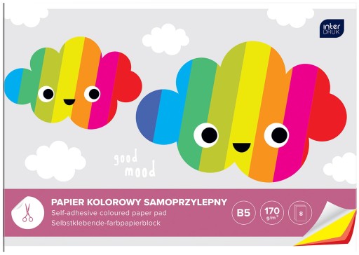 Zošit B5 z farebných samolepiacich papierov