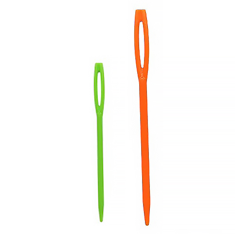 VEĽKÉ IHLY plastové, 2 ks, 7-9 cm, tupé, bezpečné
