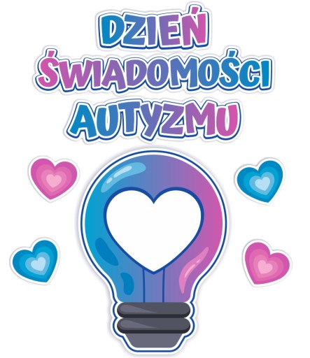 Letáková dekorácia - AUTIZMUS - Deň povedomia o autizme (60x65cm)