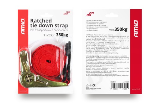 UPEVŇOVACÍ PÁS S NAPÍNAČOM 350KG 25MM 5M PÁS-01