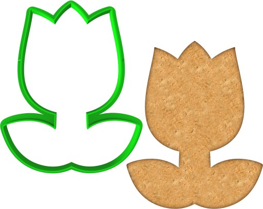 VEĽKONOČNÁ forma Vykrajovačka na perníky EASTER Flower Tulipán 10cm